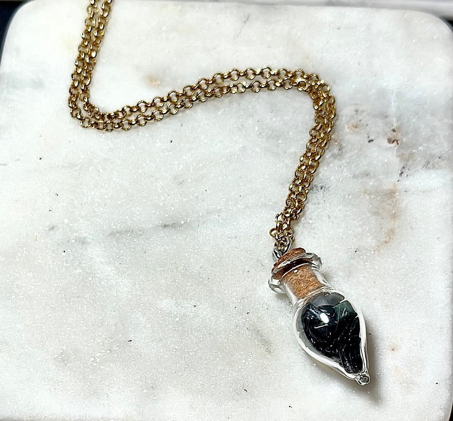 Onix Necklace/ Potion Bottle
