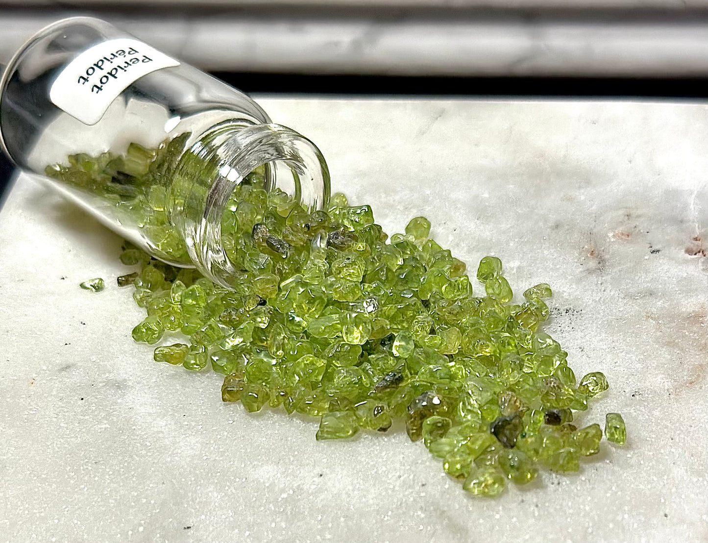 Peridot Necklace/ Potion Bottle
