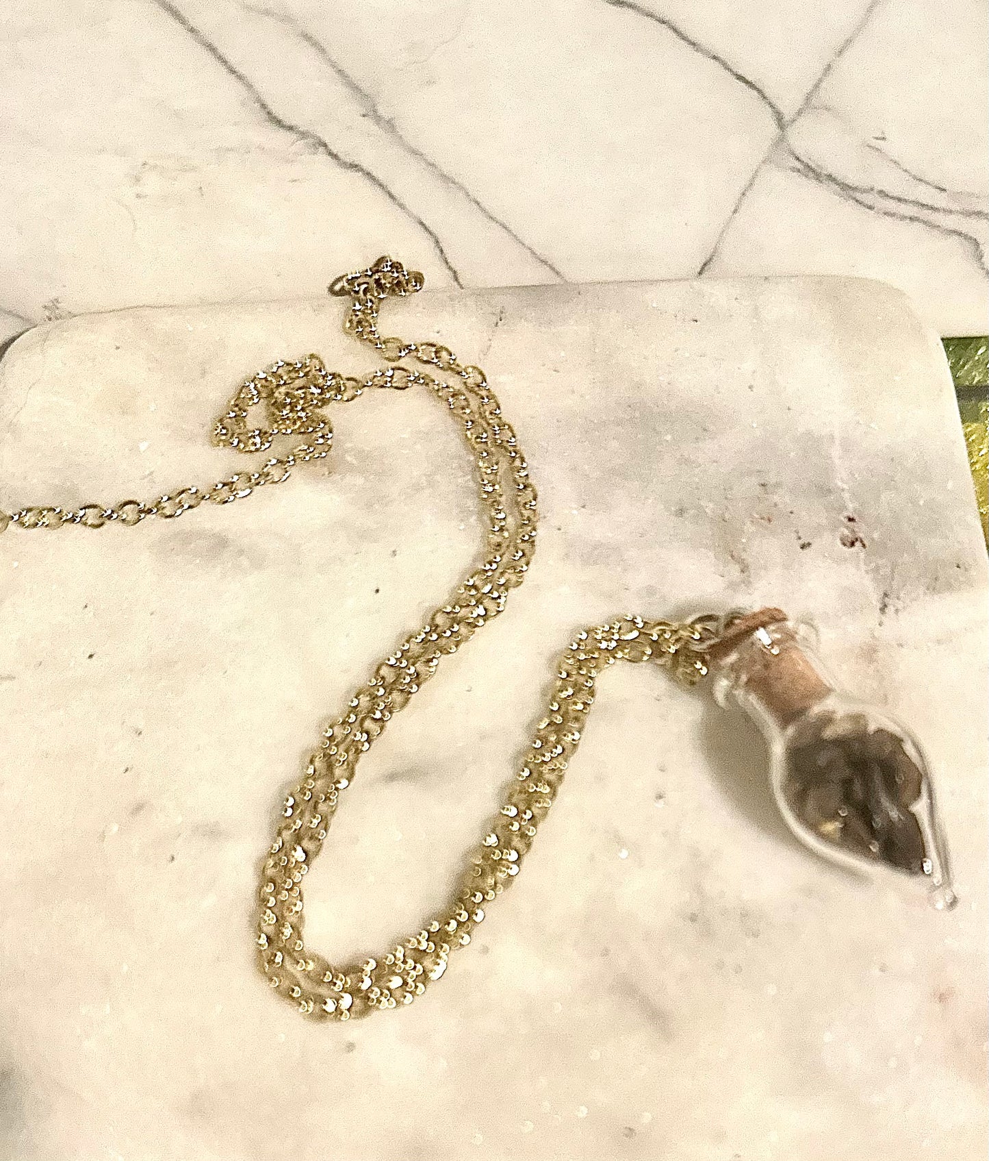 Tiger's Eye Necklace/ Potion Bottle