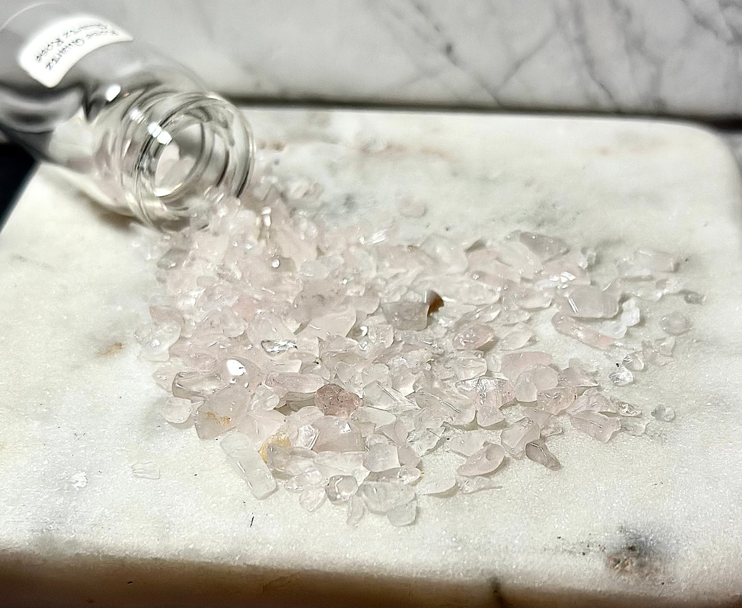 Rose Cuartz Necklace / Potion Bottle