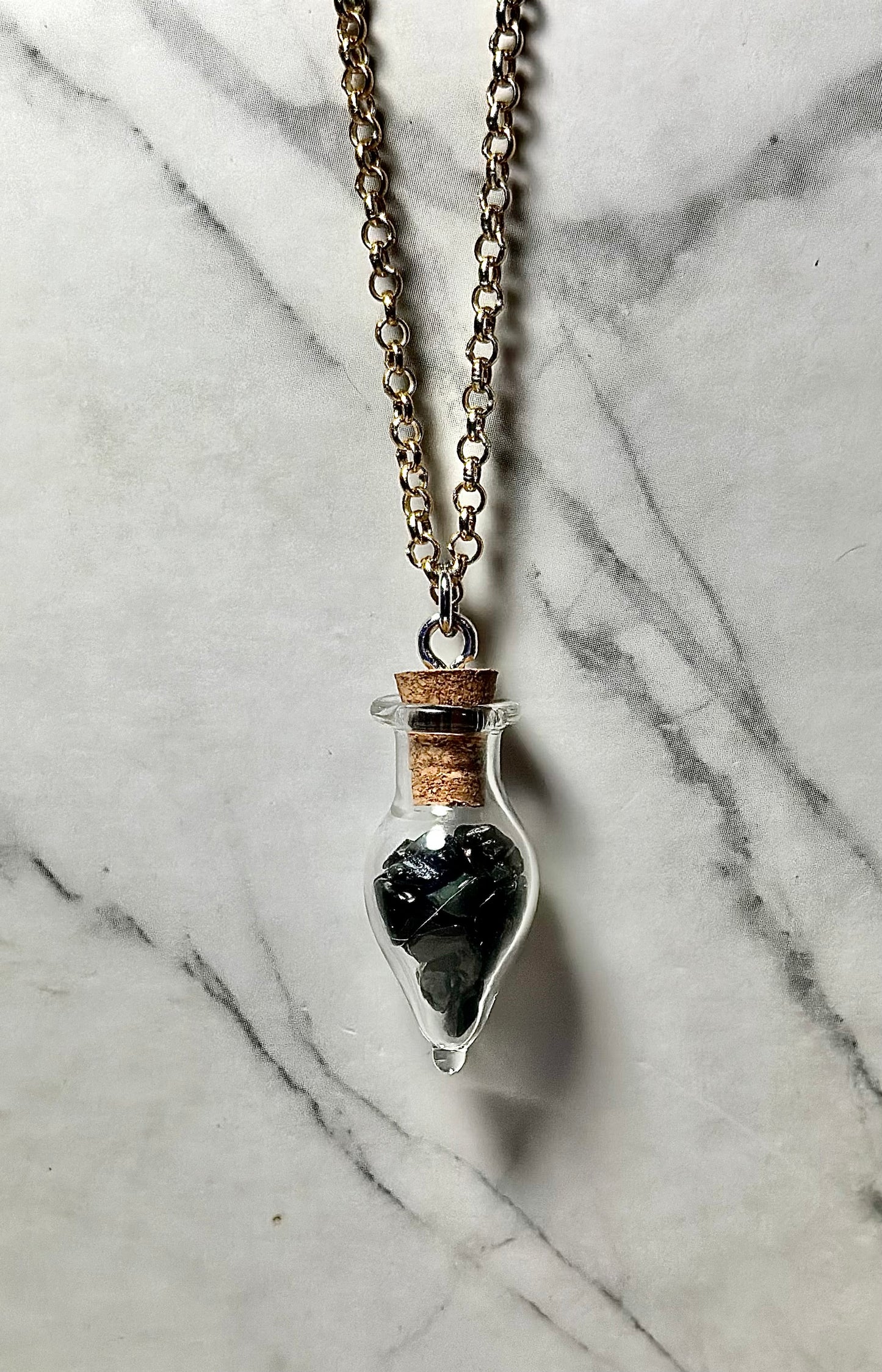 Onix Necklace/ Potion Bottle