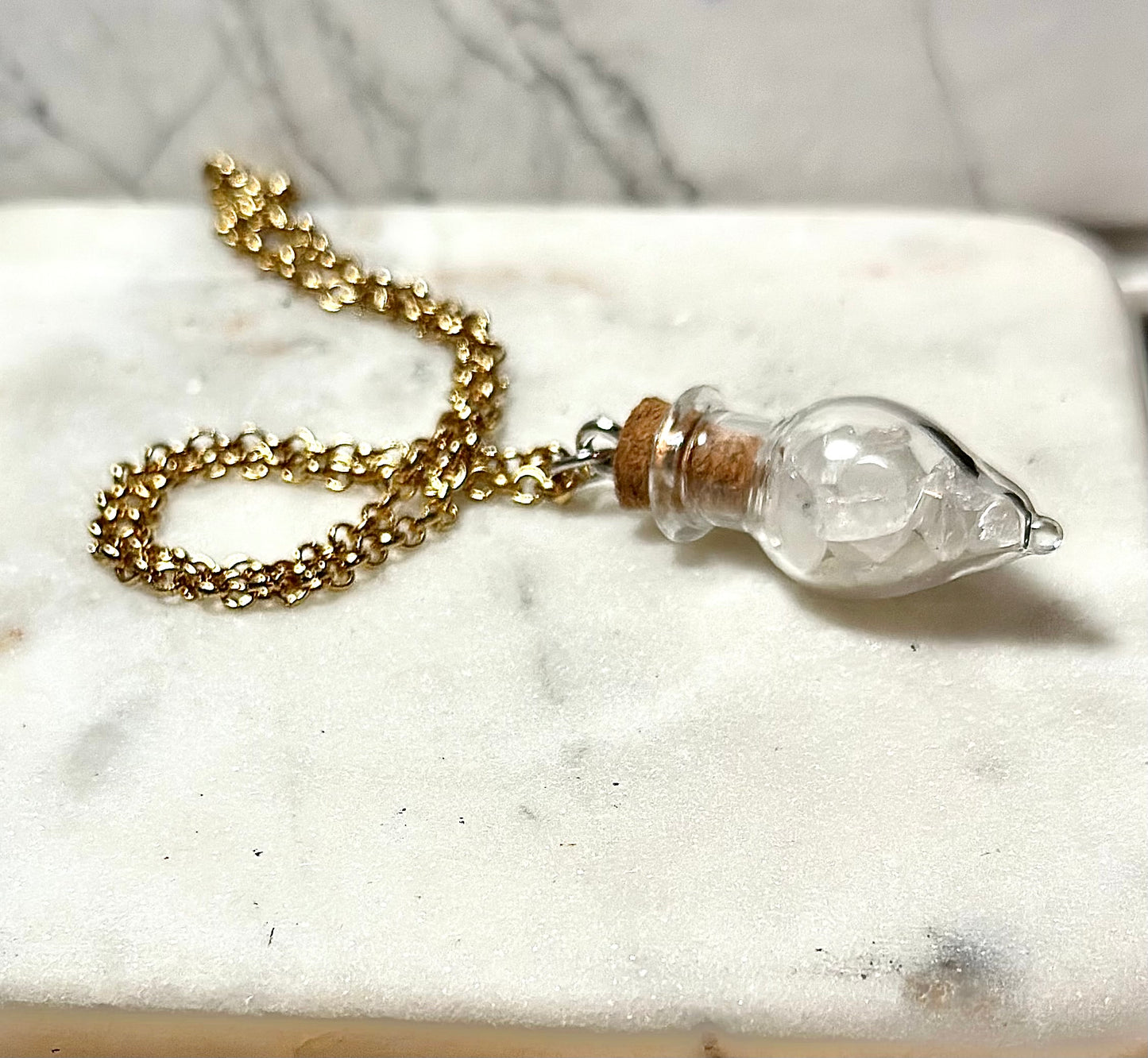 Crystal Necklace/ Potion Bottle