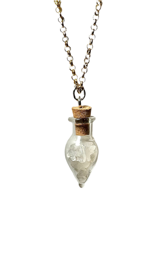 Crystal Necklace/ Potion Bottle